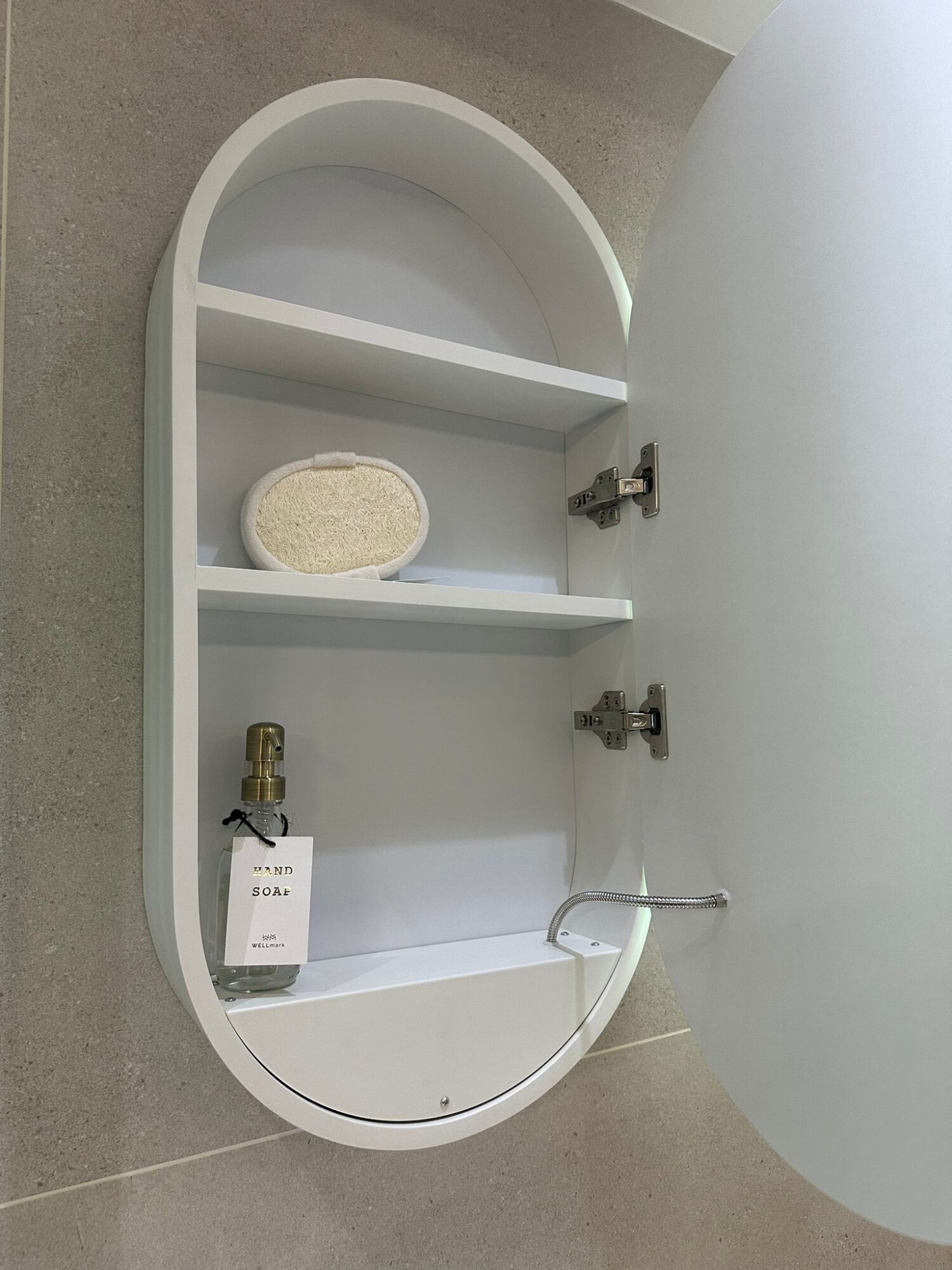 OUTLET- LINA Wit Spiegelkast 40x80 Badkamerspiegel met verlichting - Afbeelding 8