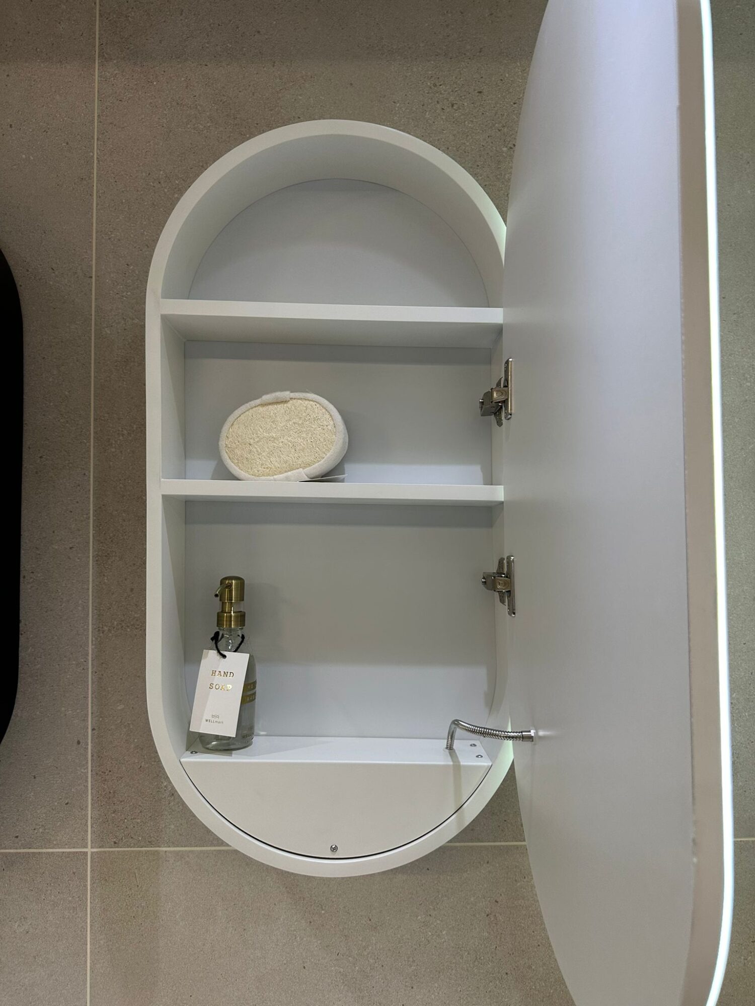 OUTLET- LINA Wit Spiegelkast 40x80 Badkamerspiegel met verlichting - Afbeelding 7